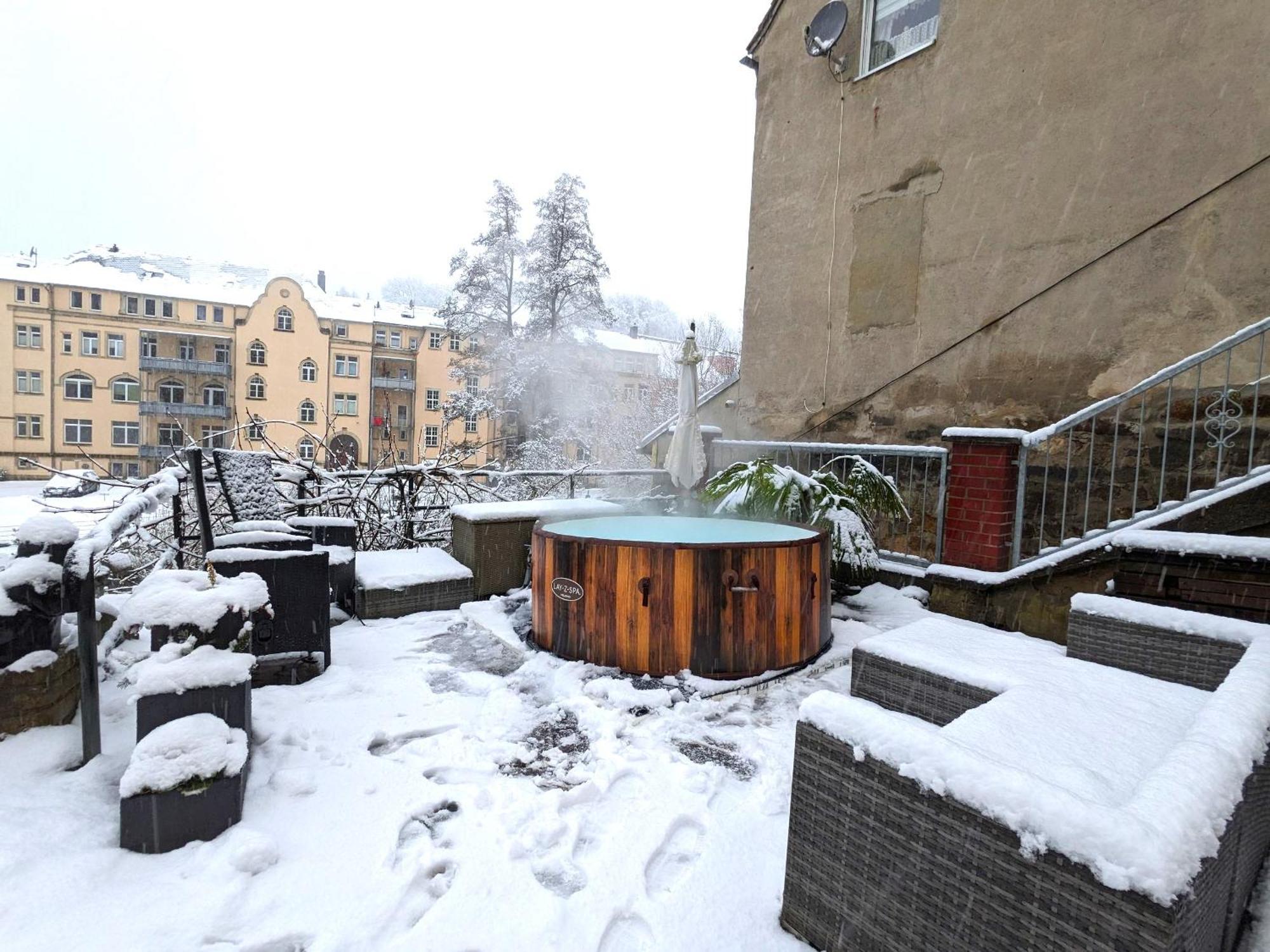 Hw4B - Urlaubsmagie - Zentral Mit Gemeinschaftsgarten, -Pool, -Sauna & Whirlpool Sebnitz Bagian luar foto
