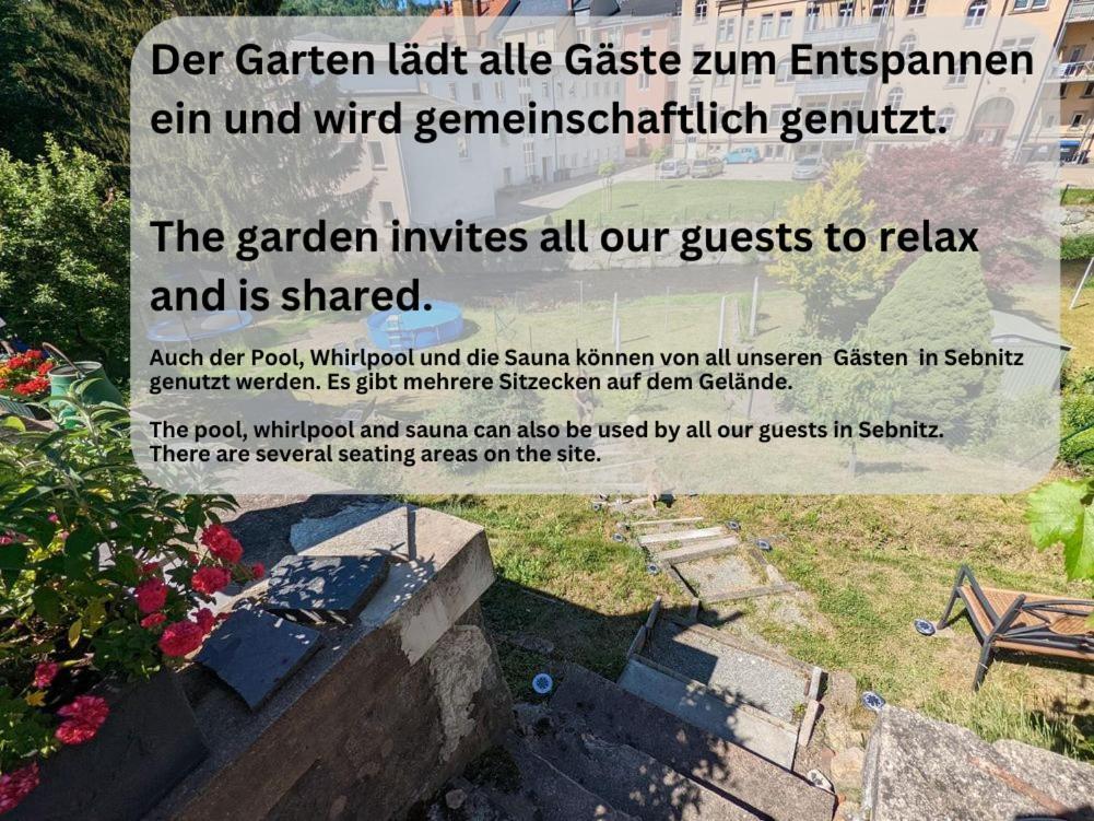 Hw4B - Urlaubsmagie - Zentral Mit Gemeinschaftsgarten, -Pool, -Sauna & Whirlpool Sebnitz Bagian luar foto